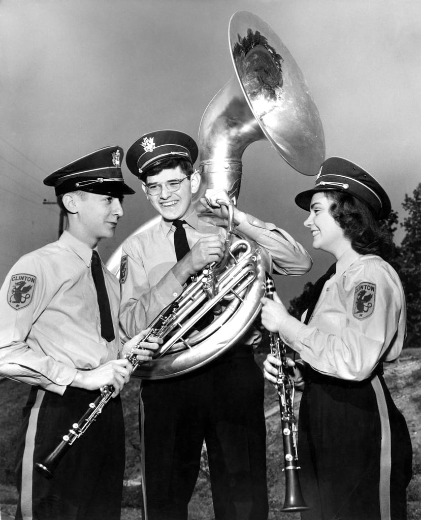 A school band performing.